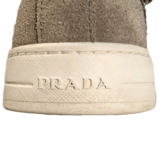 RARE Prada Avenue Suede High-Top Sneaker Gray US Men's Size 10 ( GUC) - Picture 6 of 12
